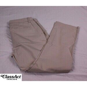 Bonobos Pants Men Beige Chino Straight Flat Front Cotton Tag Sz 32X32 (33X29.5)